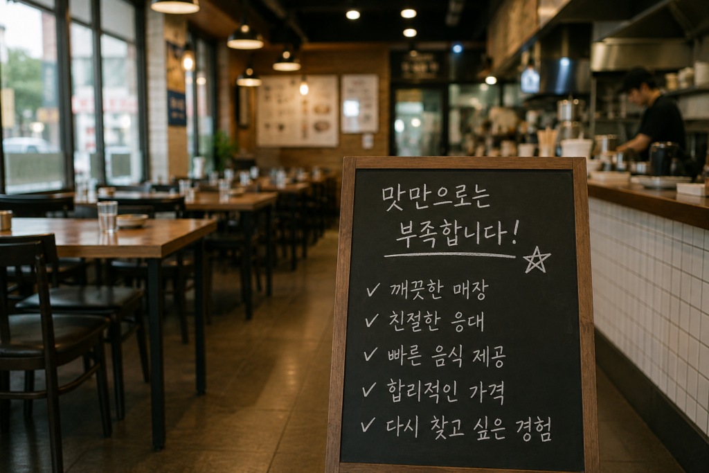 장사가 안 되는 이유는 맛이 아닐 수도 있습니다
